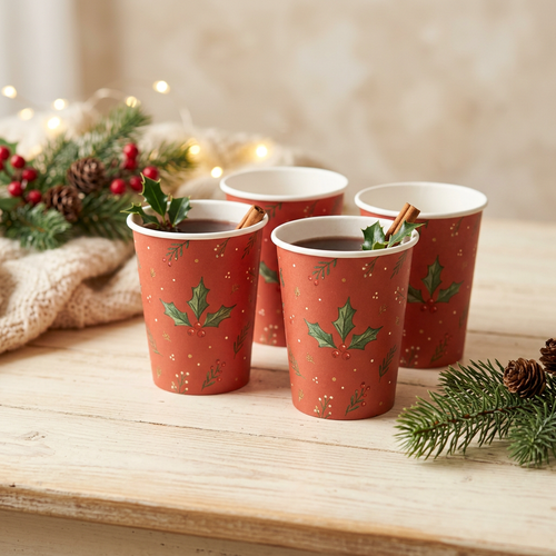 Christmas party cups
