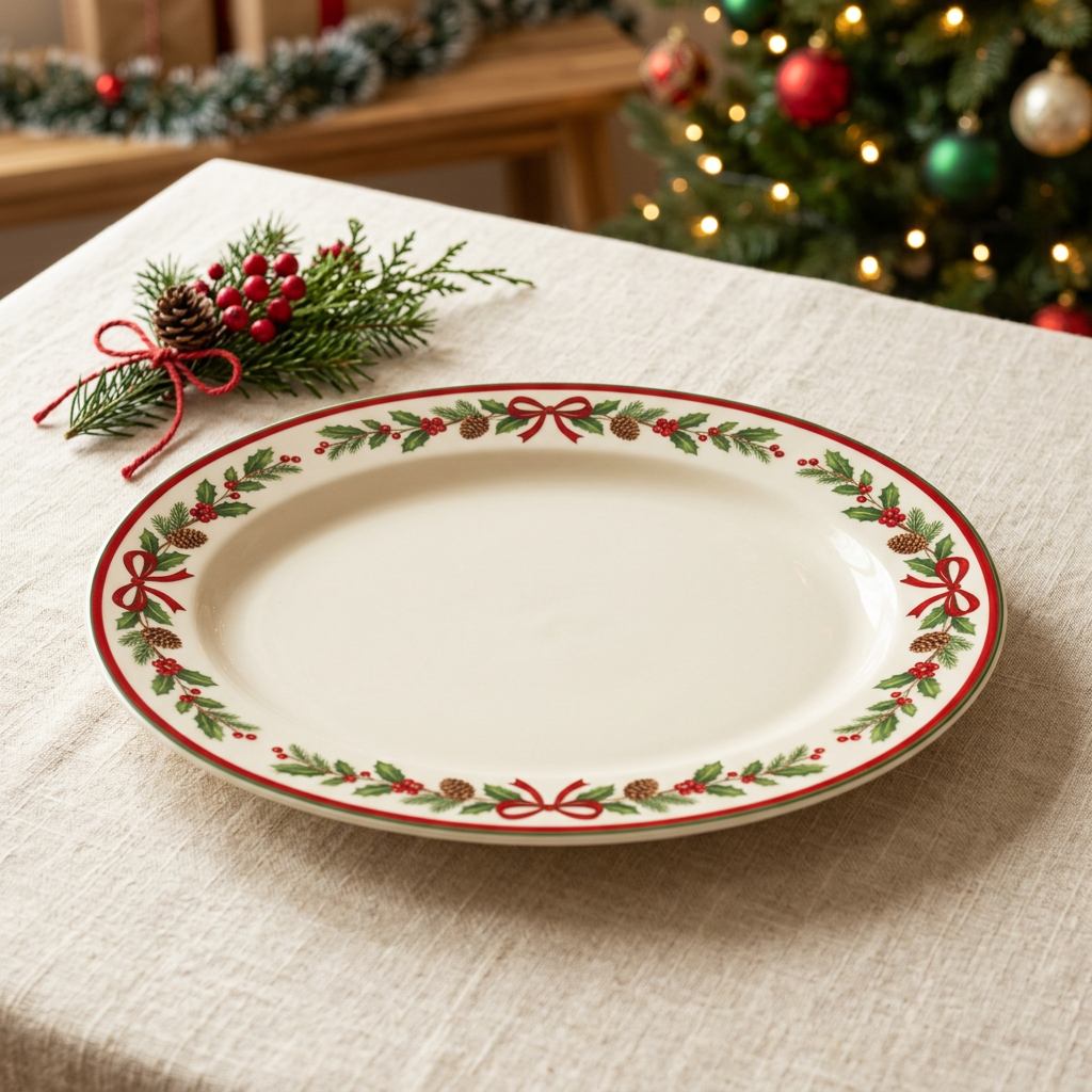 Christmas serving platter